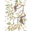 Lilipinso Stickers Oh deer branches et moineaux (29,7 x 42 cm)