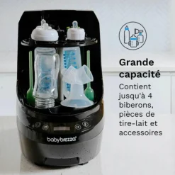 Sale Stérilisateur et sécheur Bottle Washer Pro noir Stérilisateur