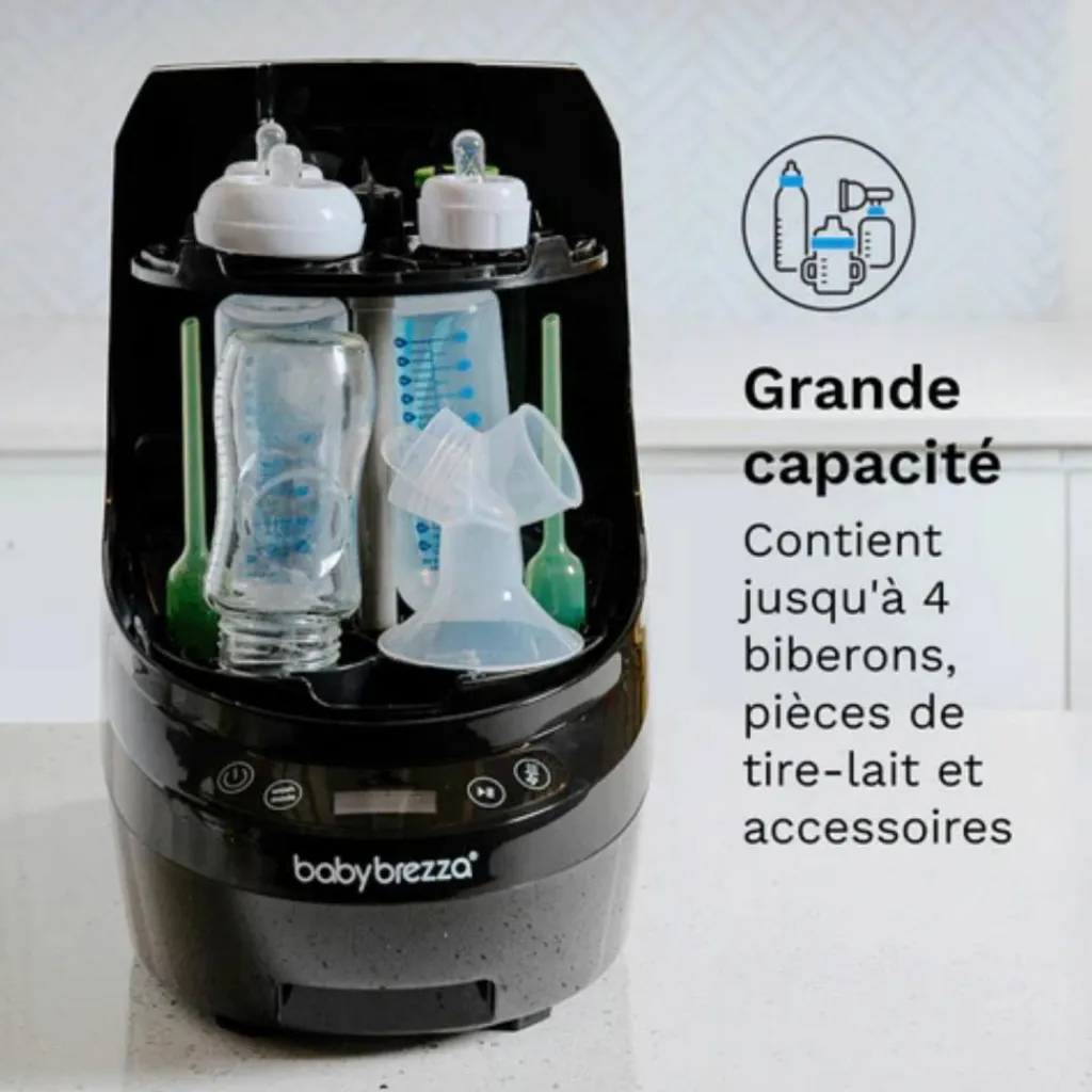 Sale Stérilisateur et sécheur Bottle Washer Pro noir Stérilisateur