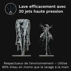 Sale Stérilisateur et sécheur Bottle Washer Pro noir Stérilisateur