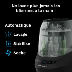 Sale Stérilisateur et sécheur Bottle Washer Pro noir Stérilisateur
