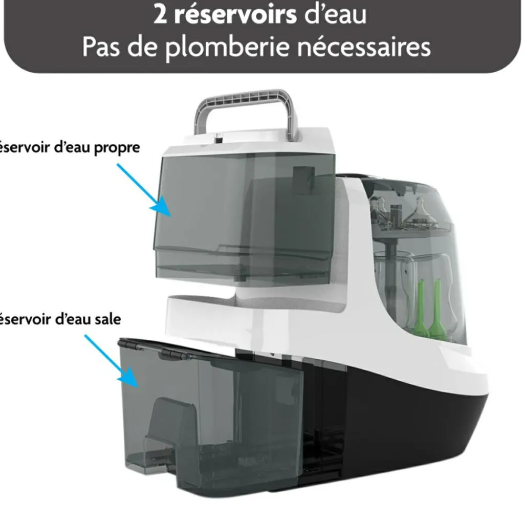 Discount Stérilisateur et sécheur Bottle Washer Pro noir et blanc Stérilisateur