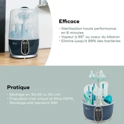 Babymoov Stérilisateur sèche biberon électrique Turbo Pure