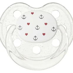 Hot Sucette bébé physiologique ancres et coeurs (0-6 mois) Sucette Nouveau-Né (0-6 Mois)