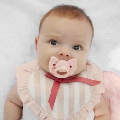 Elodie Details Sucette Binky Bow Misty Pink (3 mois et +)