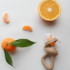 Zakuw Sucette grignoteuse Caramel avec 4 embouts