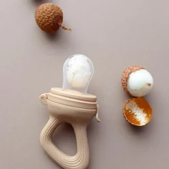 Zakuw Sucette grignoteuse Caramel avec 4 embouts