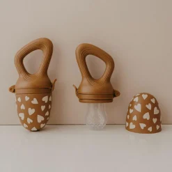 Zakuw Sucette grignoteuse et 4 embouts Fall In Love camel