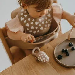 Hot Sucette grignoteuse et 4 embouts Fall In Love taupe rose Sucette Grignoteuse