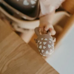 Hot Sucette grignoteuse et 4 embouts Fall In Love taupe rose Sucette Grignoteuse