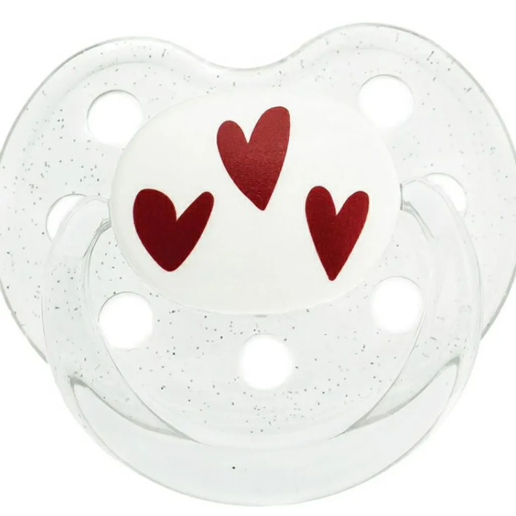 Discount Sucette nouveau né physiologique Coeurs (0-6 mois) Sucette Nouveau-Né (0-6 Mois)