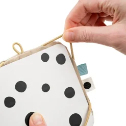 Hot Support avec cartes de motifs contrastés Deer friends Sable Livre Bébé En Tissu