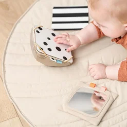 Hot Support avec cartes de motifs contrastés Deer friends Sable Livre Bébé En Tissu