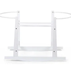 New Support de couffin à bascule en pin blanc Couffin Et Accessoires