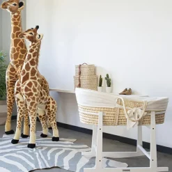 New Support de couffin à bascule en pin blanc Couffin Et Accessoires