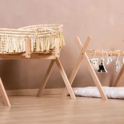 Childhome Support de couffin évolutif 2 en 1 en bois naturel