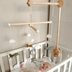 Jabadabado Support mobile en bois naturel