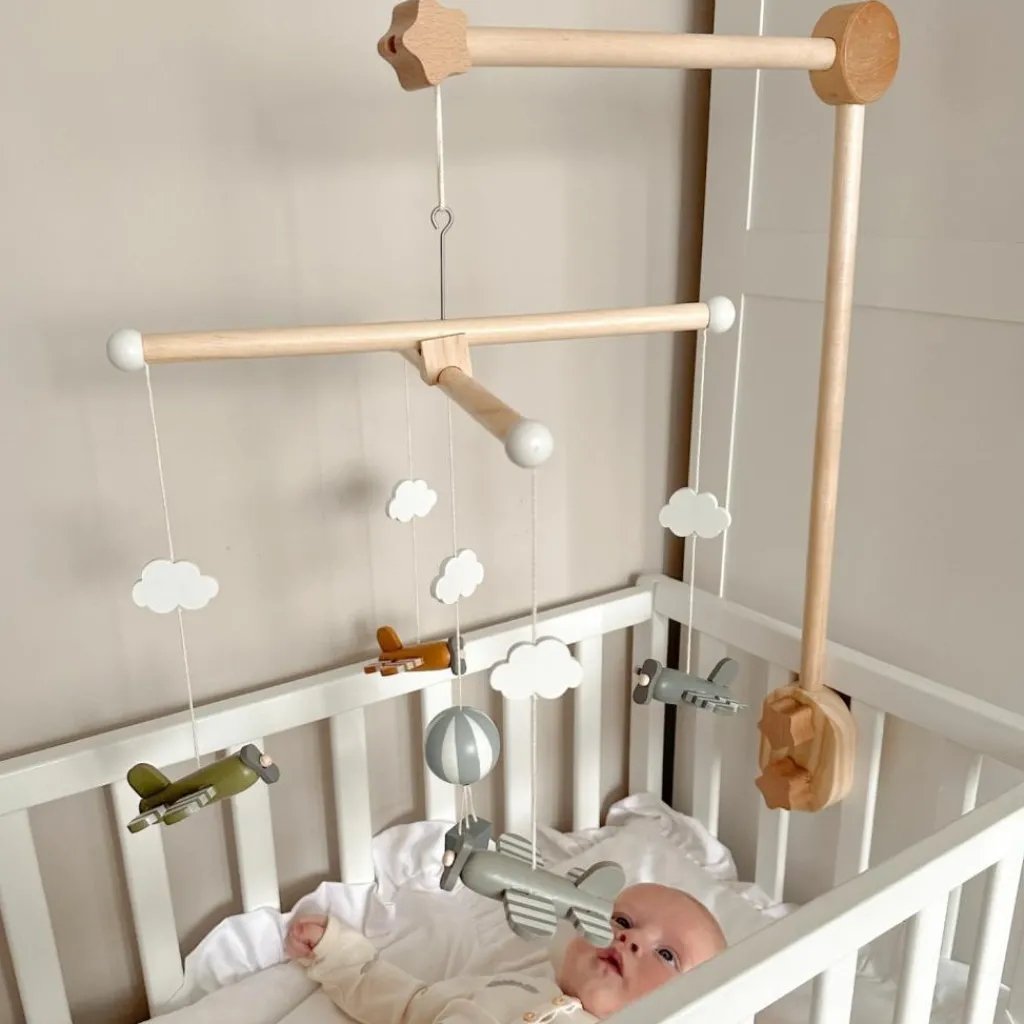 Jabadabado Support mobile en bois naturel