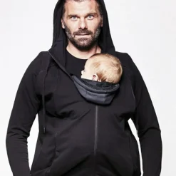 Hot Sweat du parent pour porté bébé noir (taille XL) Vêtements Et Accessoires De Portage