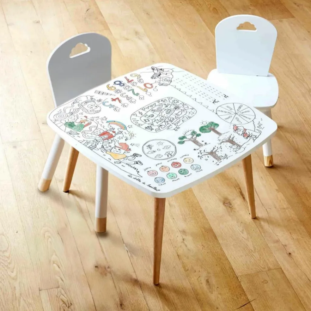 Outlet Table à colorier Coloritable modèle Artiste Dessin Et Peinture