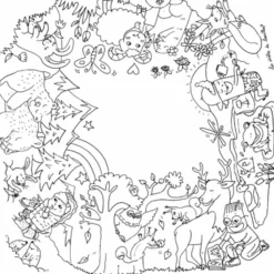 Discount Table à colorier Coloritable modèle La Forêt Dessin Et Peinture