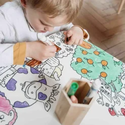 DBKids Table à colorier coloritable modèle La Ferme