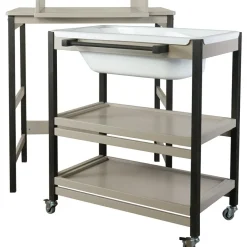 Sale Table à langer avec baignoire Smart Stone-Eboni Table À Langer