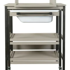 Sale Table à langer avec baignoire Smart Stone-Eboni Table À Langer