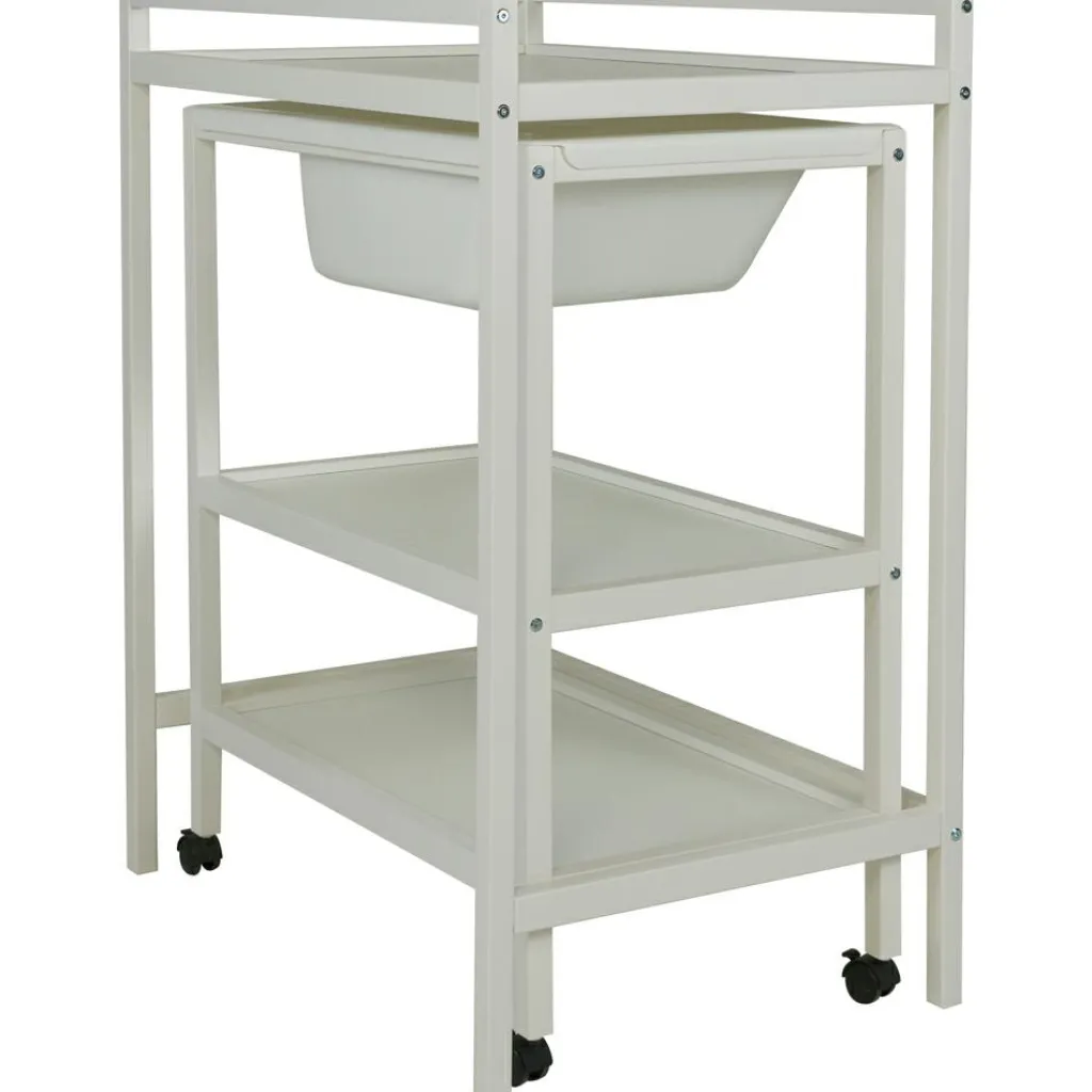 Quax Table à langer avec baignoire Basic Blanc