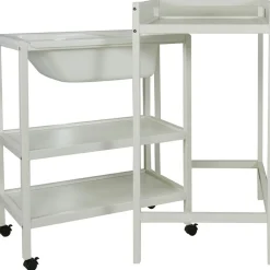 Quax Table à langer avec baignoire Basic Blanc