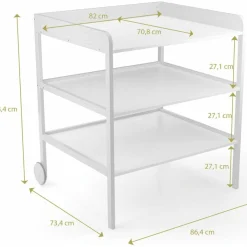 Geuther Table à langer Clara XL Blanc
