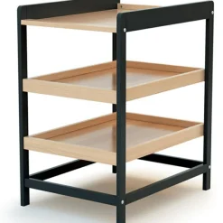 AT4 Table à langer en bois de hêtre Confort gris