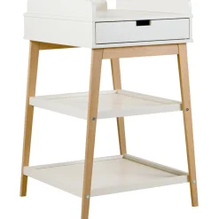 New Table à langer Hip avec tiroir Argile-Naturel Table À Langer