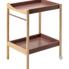 Combelle Table à langer Margot en bois hybride vieux rose