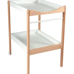 Clearance Table à langer Margot en bois hybride blanc Table À Langer