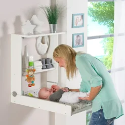 Geuther Table à langer murale Wicki Blanc