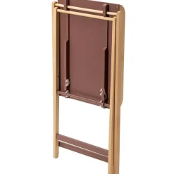 Combelle Table à langer pliante Jade bois massif hybride vieux rose