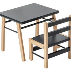 Best Table d'enfant en bois Gabriel hybride anthracite (50 x 40 cm) Table