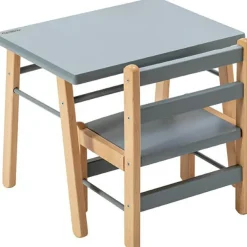 Online Table d'enfant en bois Gabriel hybride bleu gris (50 x 40 cm) Table
