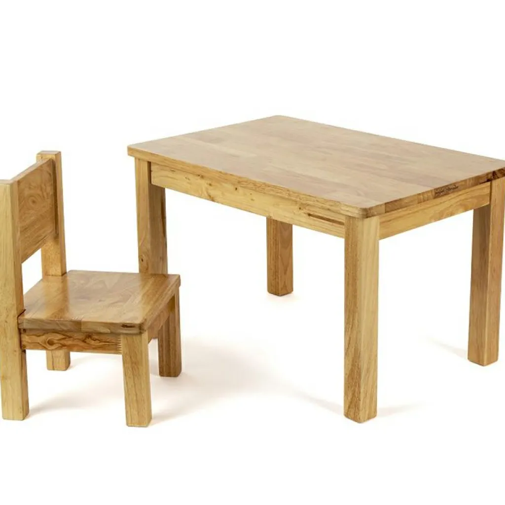 Pioupiou et Merveilles Table d'enfant en bois massif (1-4 ans) - Reconditionné