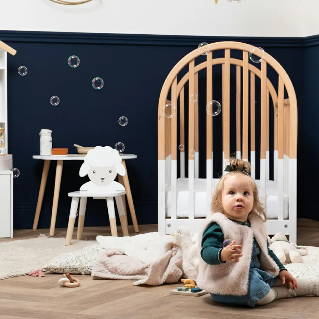 Sale Table enfant nuage en bois Louison le mouton Table