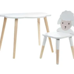 Sale Table enfant nuage en bois Louison le mouton Table