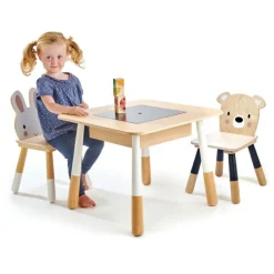 Hot Table et chaises enfant en bois Forêt Table