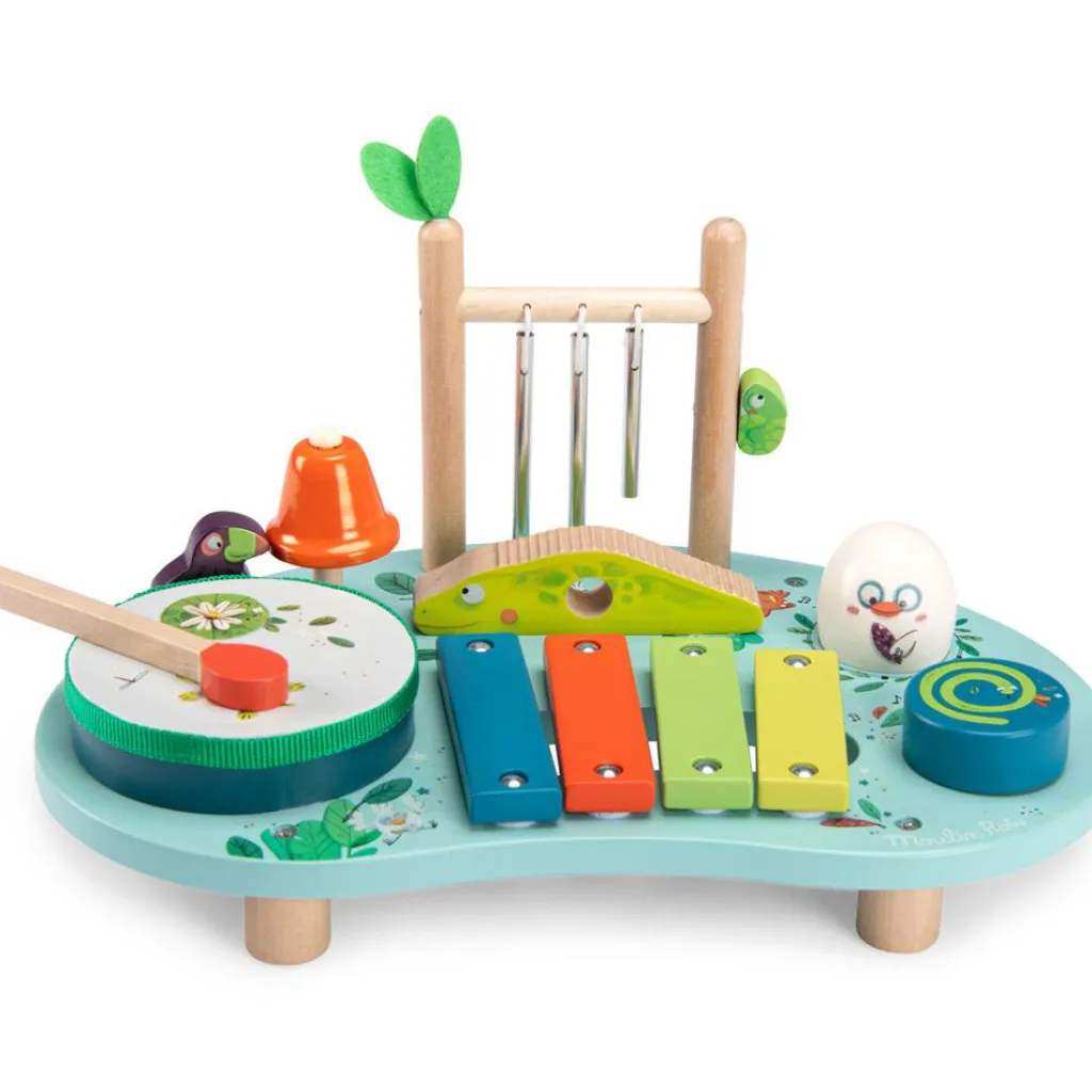 Table multi-activités musicales Dans la jungle Centre D'Activités