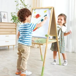 Clearance Tableau 2 en 1 en bambou Dessin Et Peinture