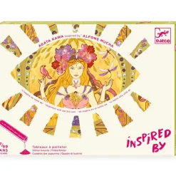 Sale Tableaux à pailleter Inspired by Alfons Mucha Activités Manuelles