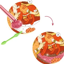 Sale Tableaux à pailleter Inspired by Alfons Mucha Activités Manuelles