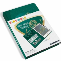 KIDYWOLF Tablette à dessin KIDYDRAW-MINI Animaux autour du monde vert