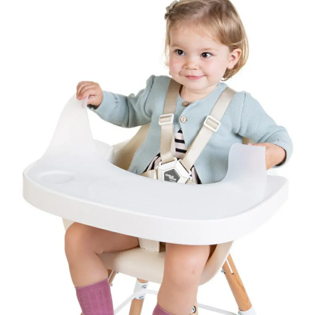 Outlet Tablette de repas amovible + protection pour chaise haute Evolu 2 ou Evolu One.80° blanc Accessoires Chaise Haute