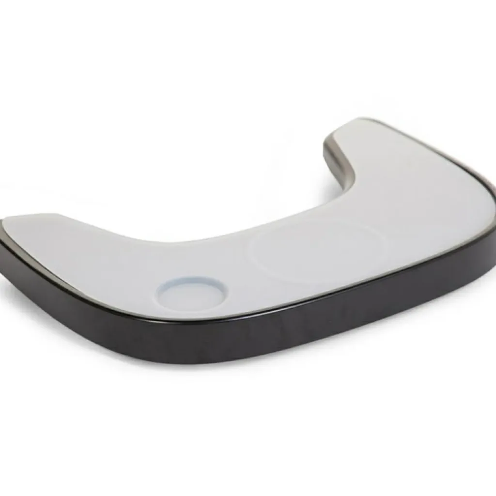 Childhome Tablette de repas amovible + protection pour chaise haute Evolu 2 ou Evolu One.80° noir